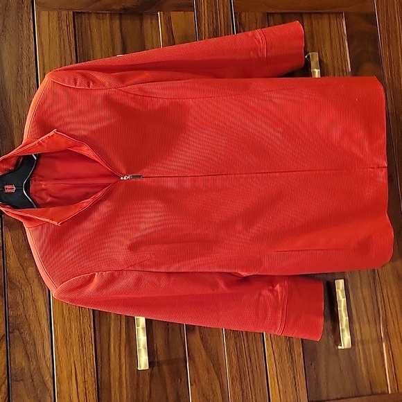 Ellen Tracy Red Cotton Jacket - Picture 1 of 7